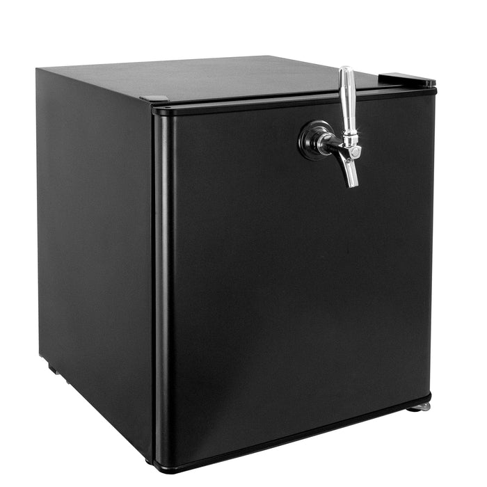 HK-46-DB Single Tap Digital Draft Beer Mini Kegerator with Keg - Black