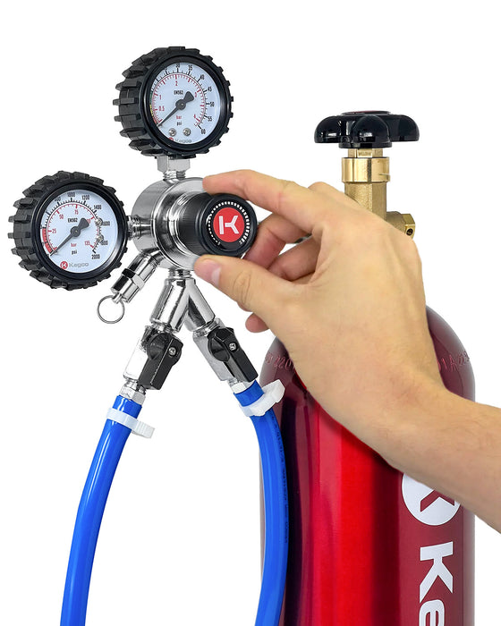 Premium Commercial Grade Double Gauge Two Product CO2 Regulator