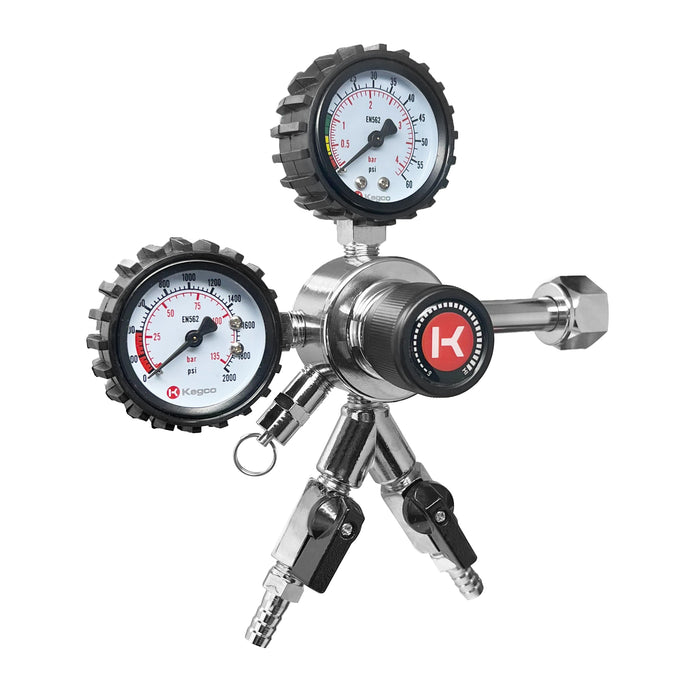 Premium Commercial Grade Double Gauge Two Product CO2 Regulator