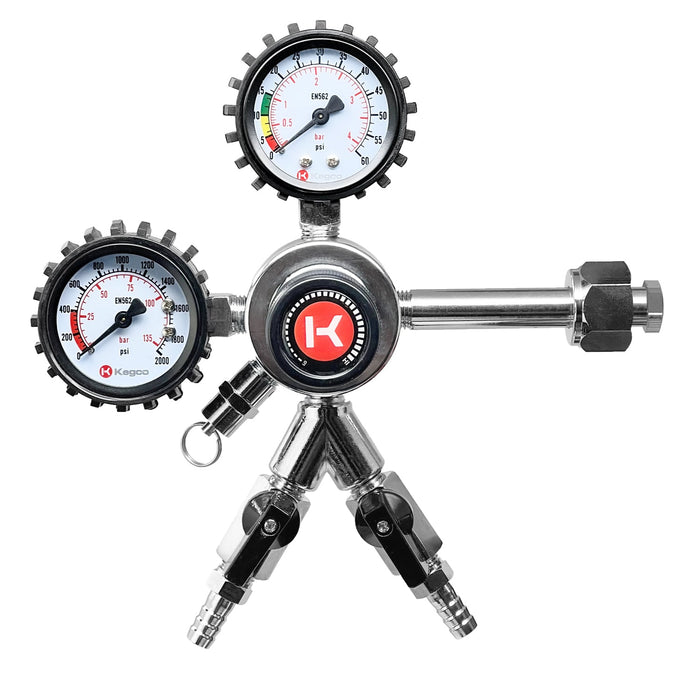 Premium Commercial Grade Double Gauge Two Product CO2 Regulator