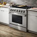 THOR Kitchen Package - 36" Dual Fuel Range, Range Hood, Microwave, Refrigerator, Dishwasher, AP-HRD3606U-7
