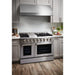 THOR Kitchen Package - 48" Propane Dual Fuel Range, Range Hood, Refrigerator with Water & Ice Dispenser, Dishwasher