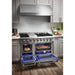 THOR Kitchen Package - 48" Gas Burner, Electric Oven Range, Range Hood, Microwave, AP-HRD4803U-W-4