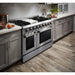 THOR Kitchen Package - 48" Gas Burner, Electric Oven Range, Refrigerator with Water and Ice Dispenser, Dishwasher, AP-HRD4803U-9