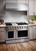 THOR Kitchen Package - 48" Gas Range, Range Hood, Microwave - Stainless Steel Knobs, AP-HRG4808U-5