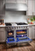 THOR Kitchen Package 48" Gas Range, Range Hood, Refrigerator with Water and Ice Dispenser, Dishwasher, Microwave, AP-HRG4808U-13