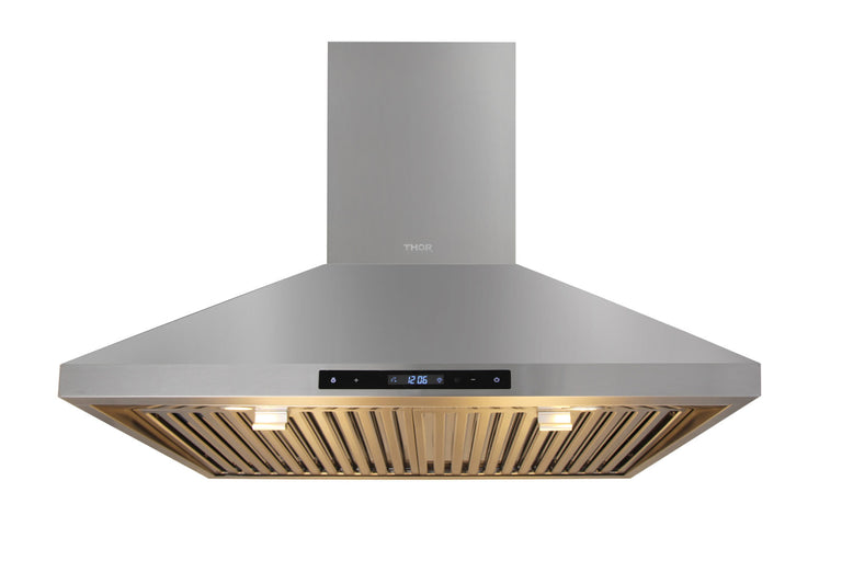 THOR Kitchen Package - 30" Electric Range, Range Hood, Refrigerator, Dishwasher, Wine Cooler, AP-ARE30-4