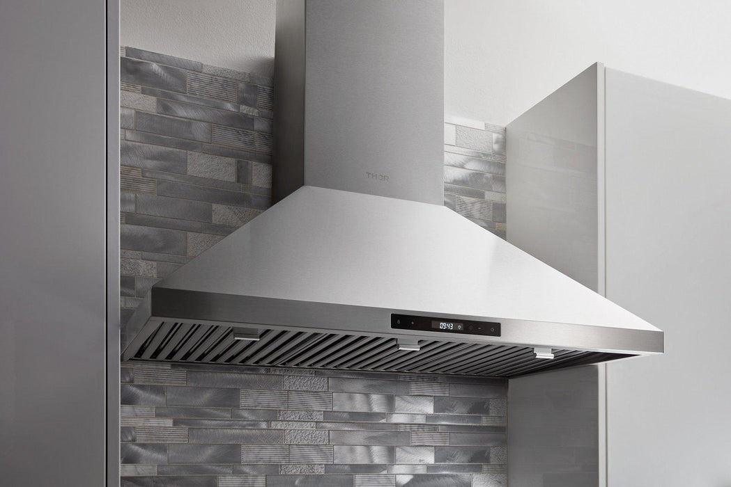 Thor Kitchen Package - 36" Dual Fuel Range & Range Hood Package, AP-HRD3606U