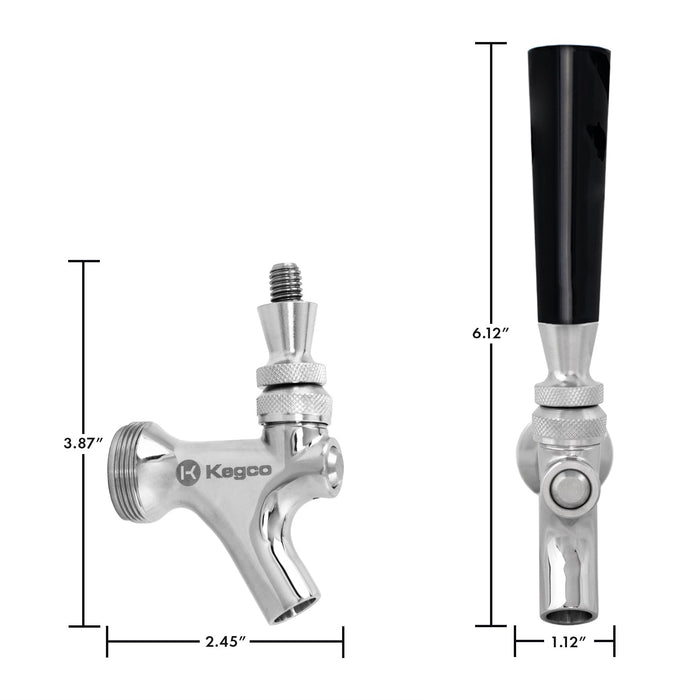 Stainless Steel Beer Faucet with Stainless Steel Lever