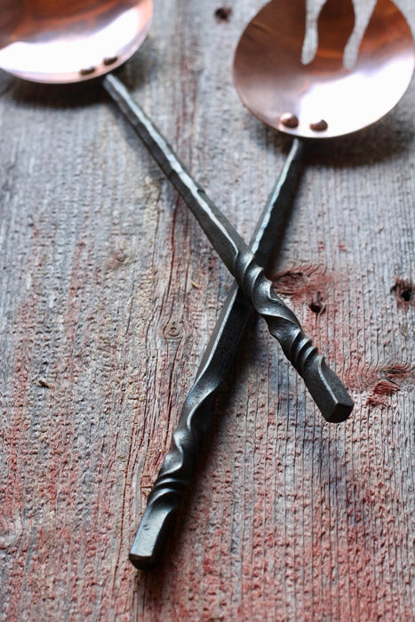 Copper Salad Tongs