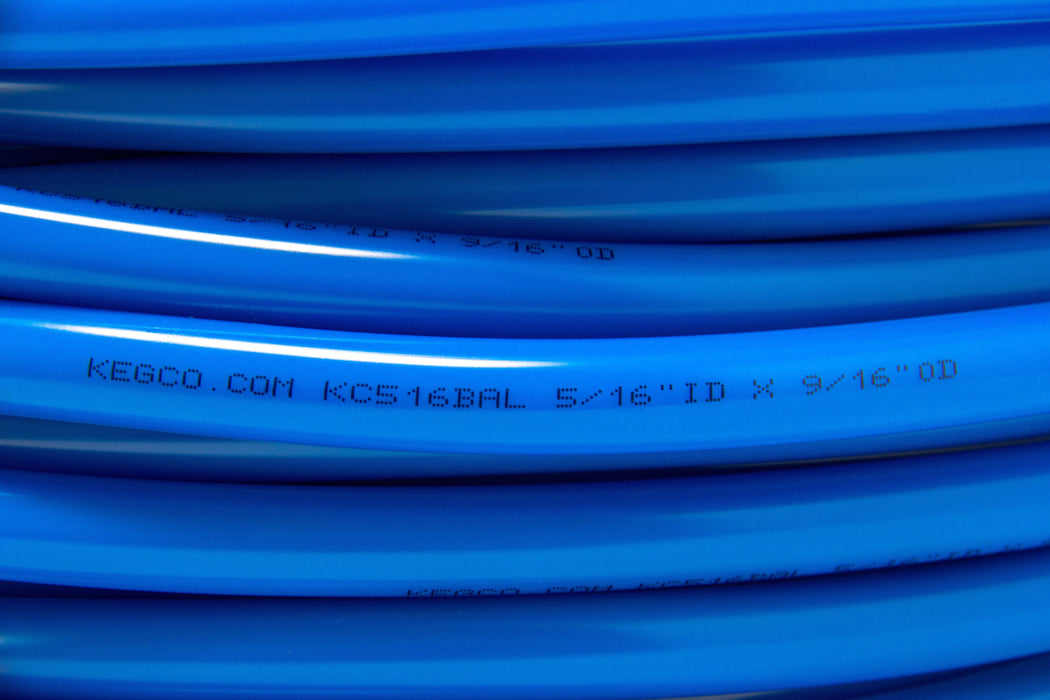 100 Foot Length of 5/16 Inch I.D. Blue Vinyl Air Line