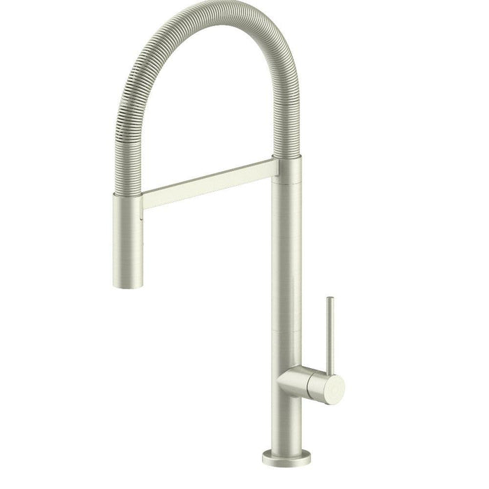 ZLINE Incline Pull Down Single Handle Kitchen Faucet in Brushed Nickel (INC-KF-BN)