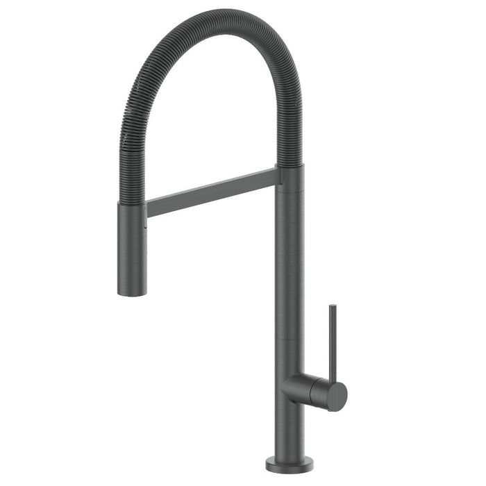 ZLINE Incline Pull Down Single Handle Kitchen Faucet in Gun Metal (INC-KF-GM)