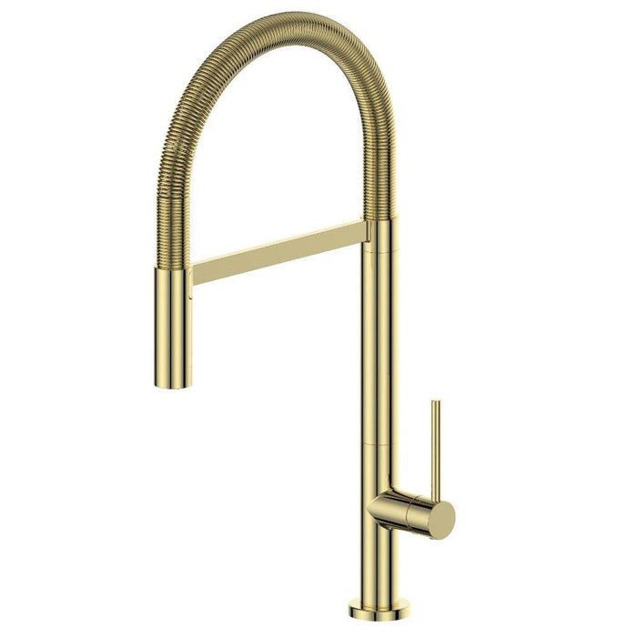 ZLINE Incline Pull Down Single Handle Kitchen Faucet in Polished Gold (INC-KF-PG)