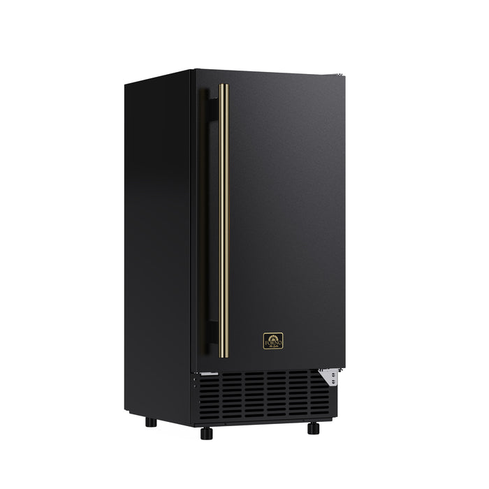 Cristallo 15 Inch Freestanding/Undercounter Ice maker, 79.4 lbs Cubed Ice daily, 12 kg / 26.5 lbs ice bin, Black