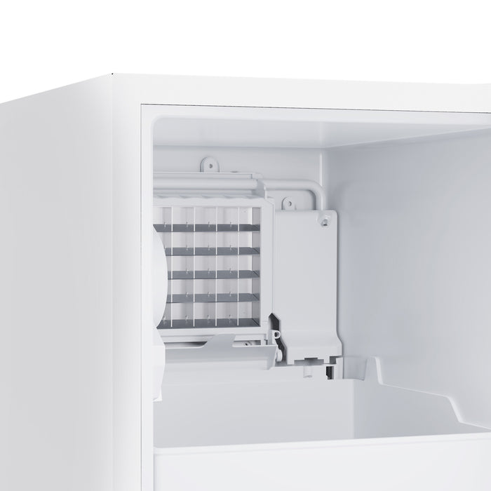 Cristallo 15 Inch Freestanding/Undercounter Ice maker, 79.4 lbs Cubed Ice daily, 12 kg / 26.5 lbs ice bin, White