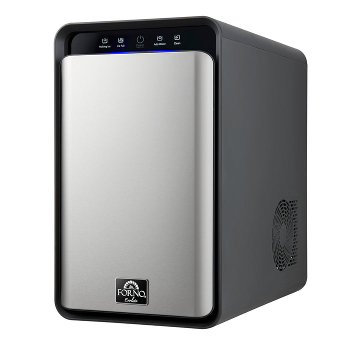 Sferico 11-in Ice Maker, Silver, 32 clear 2-in slow-melting spheres daily, stores more than 10 balls