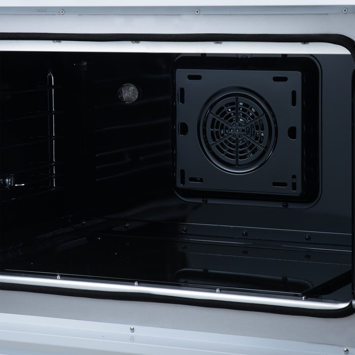 Torino French Door 36 Inch Induction Range with Air Fryer, Air Sous Vide & True Convection, Dual Broiler, White