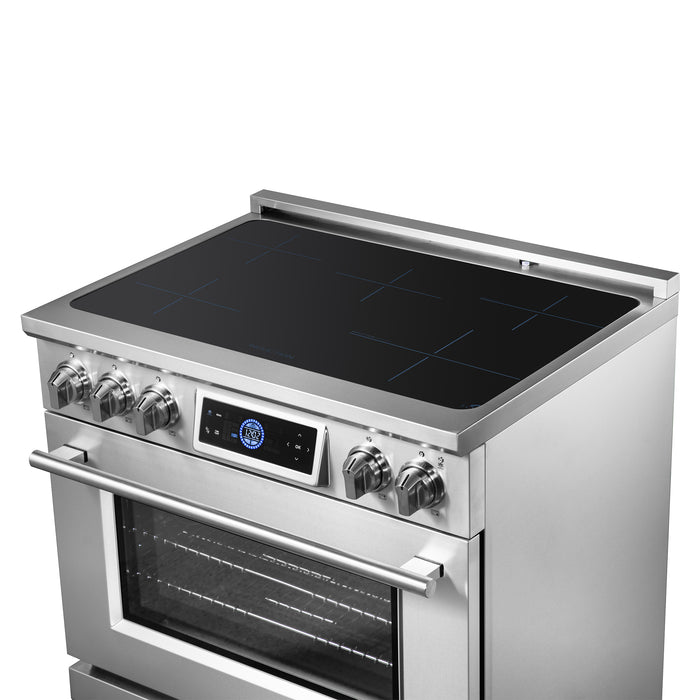 Forno Maximus 36 Inch Induction Range with Air Fryer