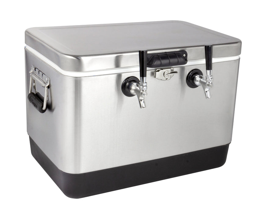 50 Liter Dual Tap Stainless Steel Jockey Box