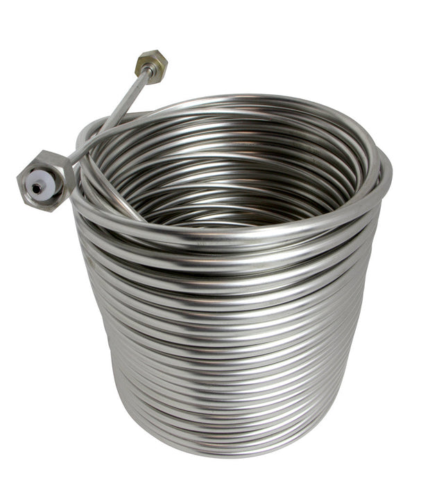 Jockey Box Stainless Steel Cooling Coil, Left Hand, 120' x 3/8" O.D.