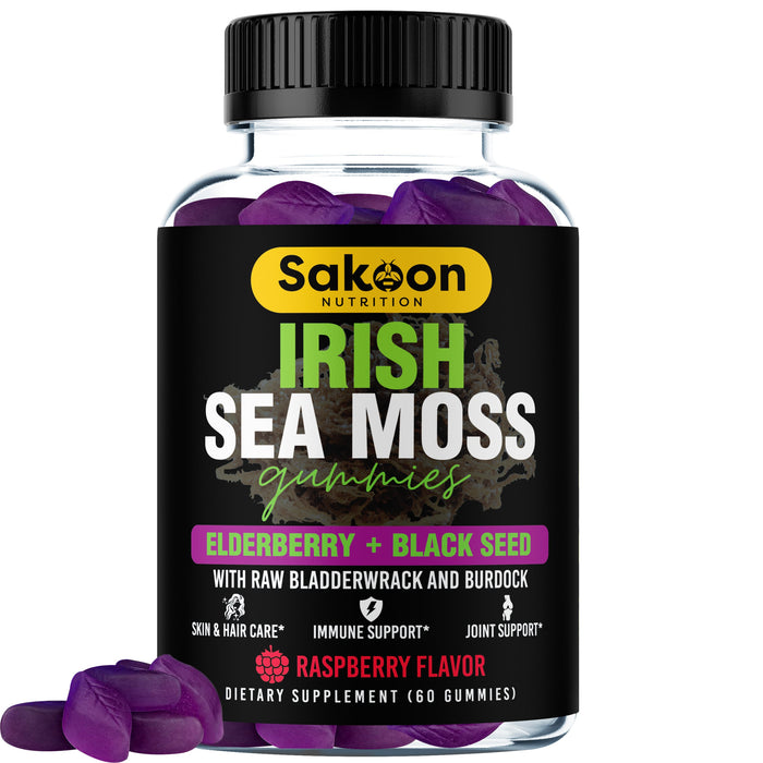 Sea Moss Gummies With Elderberry & Black Seed Oil