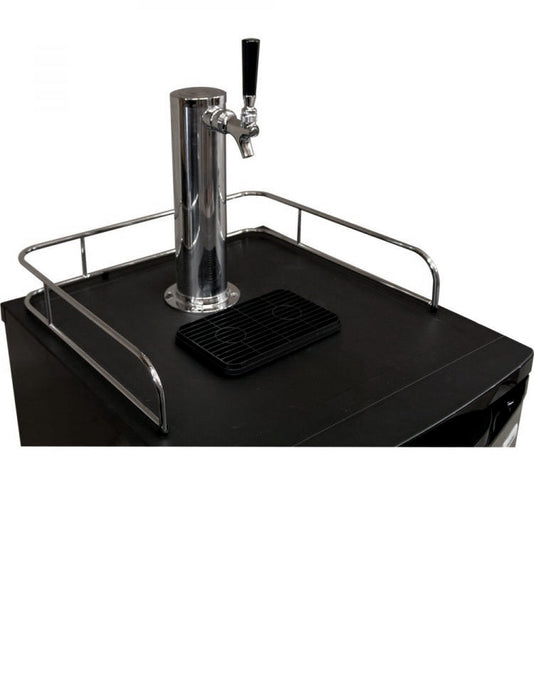 20" Wide Homebrew Single Tap Stainless Steel Kegerator with Keg