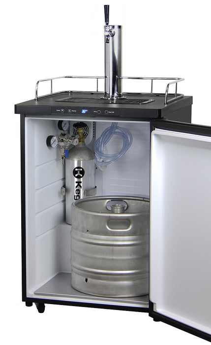 24" Wide Homebrew Single Tap Stainless Steel Digital Kegerator