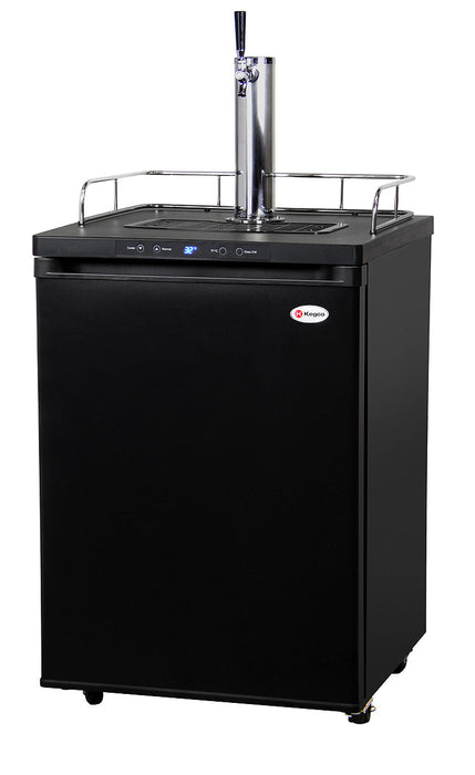 Kegco KOM30B-1 Digital Kombucharator - Black Cabinet with Matte Black Door