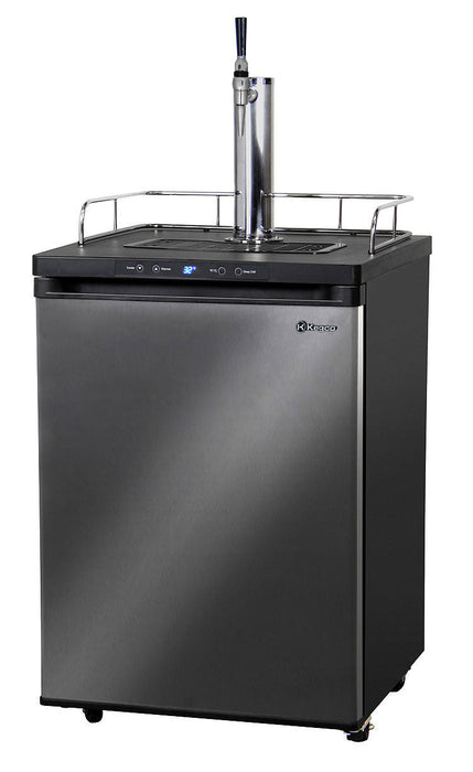 24" Wide Single Tap Black Stainless Steel Digital Guinness&reg; Kegerator