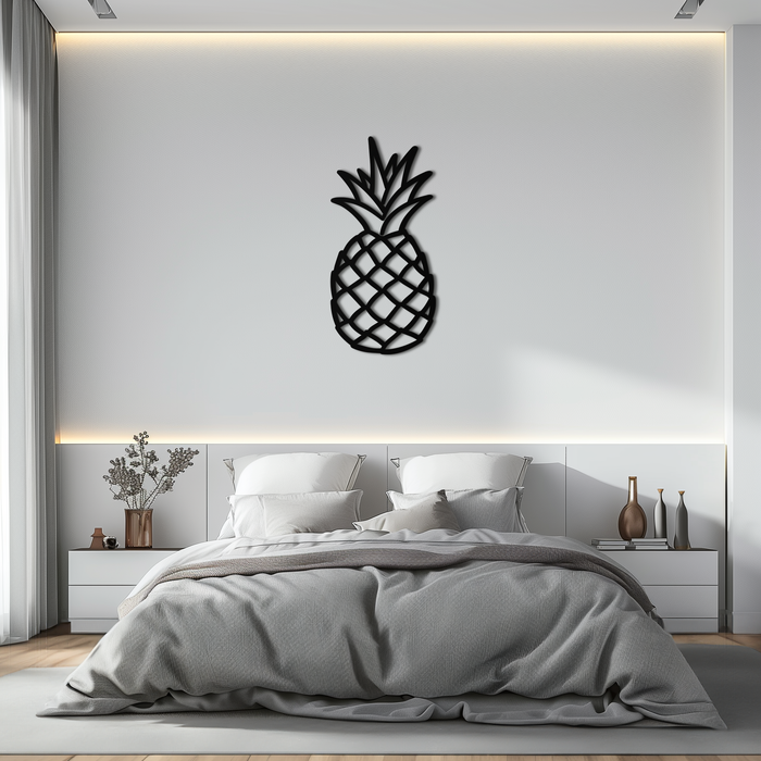 Pineapple Metal Wall Art - Tropical Geometric Home Decor- KAF171