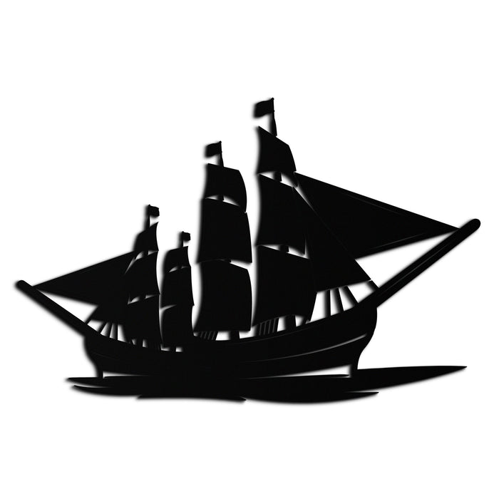 Pirate Ship Metal Wall Art - Nautical Decor for Home & Office- KAF175