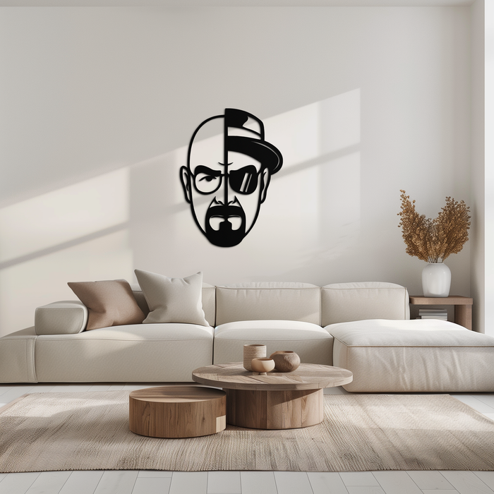 Walter White Metal Wall Art - Iconic TV Show Decor- KAF183