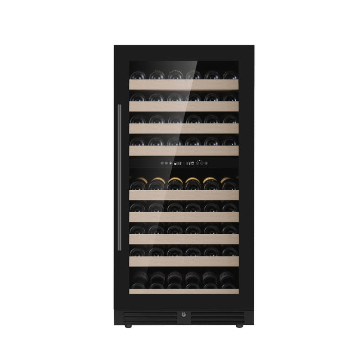 47-Inch Tall Dual Zone Wine Cooler with Low-E Glass Door