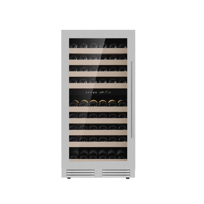 47-Inch Tall Dual Zone Wine Cooler with Low-E Glass Door