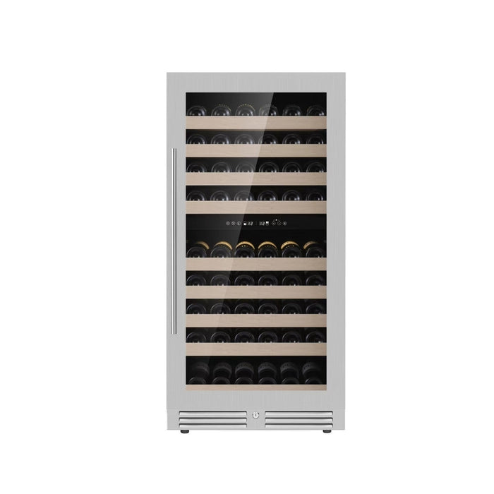 47-Inch Tall Dual Zone Wine Cooler with Low-E Glass Door