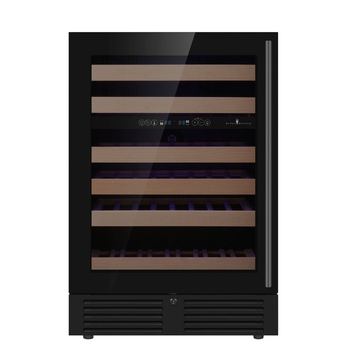 Dual Zone 24 Inch Under Counter LOW-E Glass Door Wine Cooler