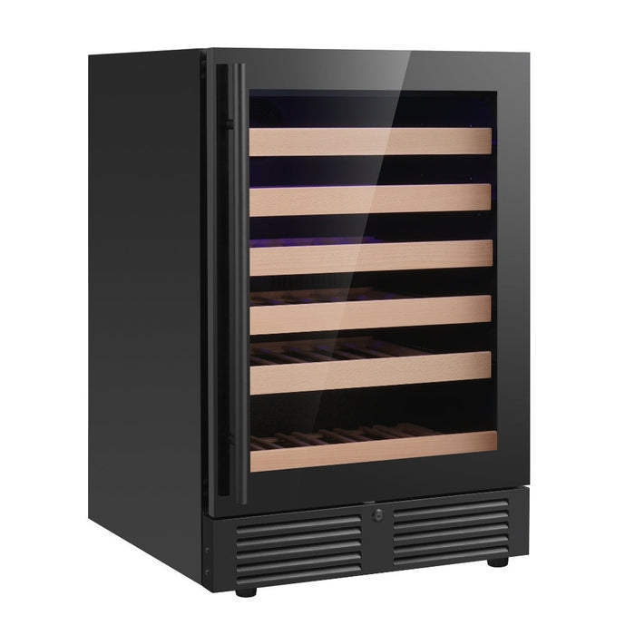 24 Inch Under Counter LOW-E Glass Door Single Zone Wine Cooler