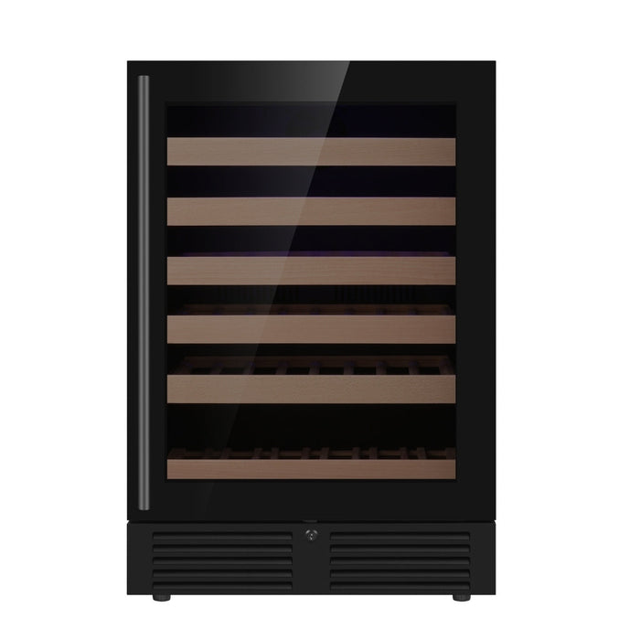 24-Inch Under-Counter Single Zone Wine Cooler with Low-E Glass Door