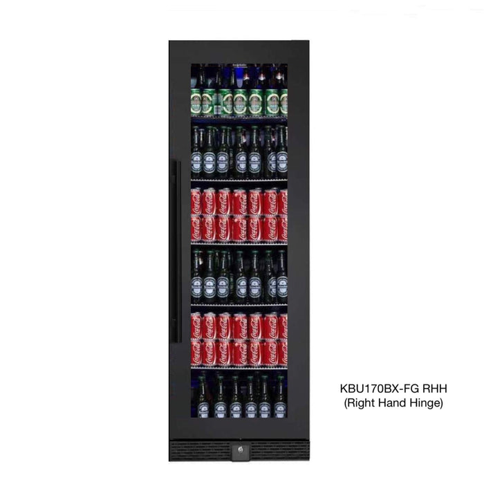 72" Large Beverage Refrigerator With Clear Glass Door