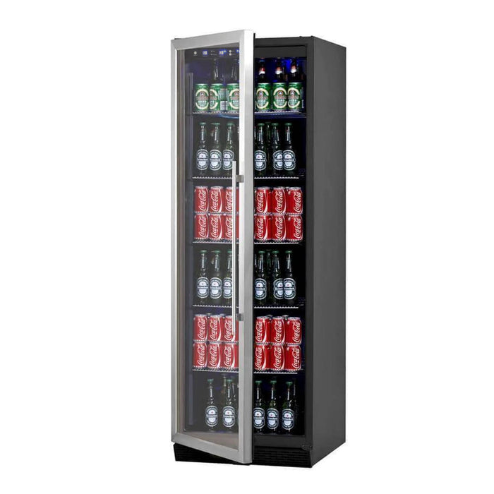 72" Large Beverage Refrigerator With Clear Glass Door