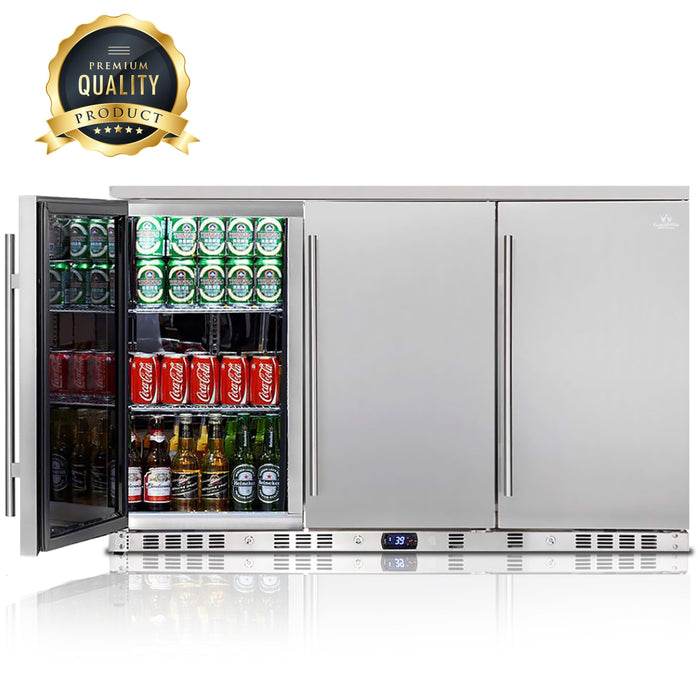 53-Inch Outdoor Beverage Refrigerator