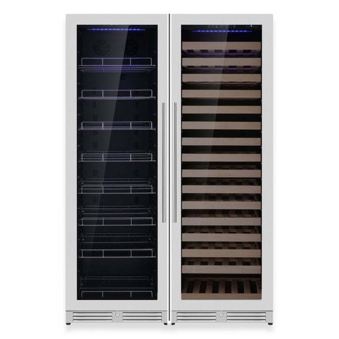 72-Inch Upright Dual-Zone Wine & Beverage Center