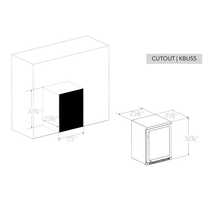 24-Inch Beverage Refrigerator