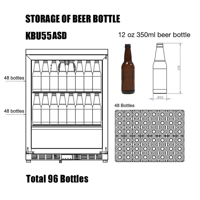 24-Inch Outdoor Beverage Refrigerator