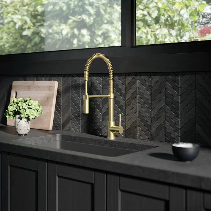 ZLINE Sierra Kitchen Faucet in Champagne Bronze, SRA-KF-CB