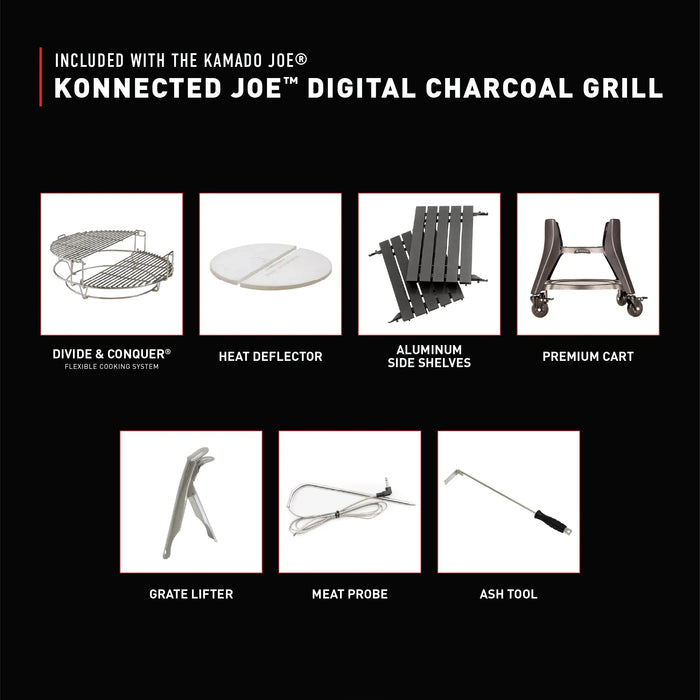 Big Joe® Konnected Joe™ Digital Charcoal Grill and Smoker