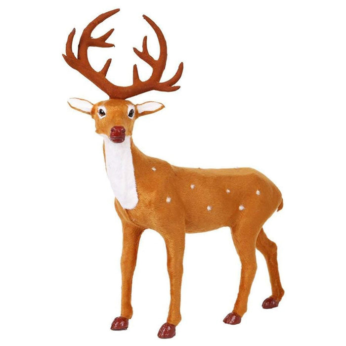 20.1" Craft Christmas Decoration Ornaments Simulation Christmas Reindeer for Home Festival Gift