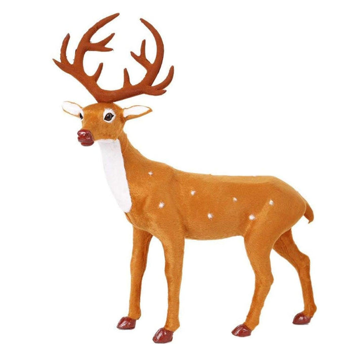 20.1" Craft Christmas Decoration Ornaments Simulation Christmas Reindeer for Home Festival Gift