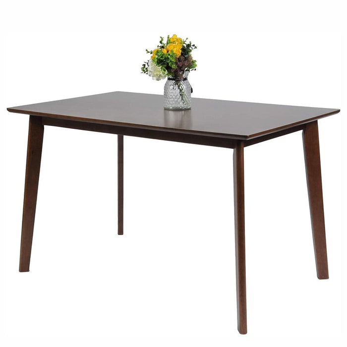 47.2" Rectangle Dining Table for 4-6 Mid-Century Modern Kitchen Table with Solid Wood Leg Mid-Century Modern